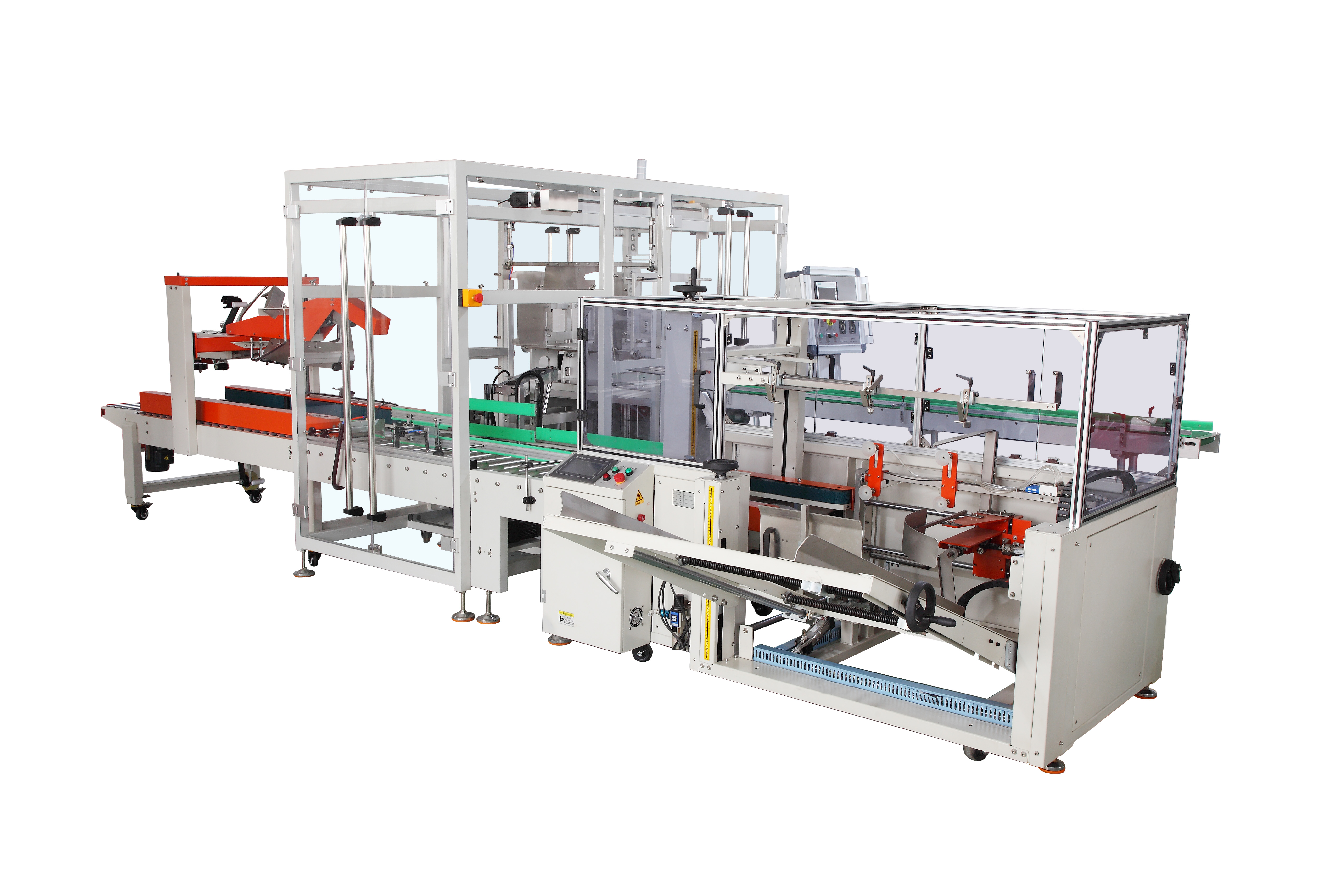Side Loading Case Packing Machine آلة تعبئة العلبة ذات التحميل الجانبي