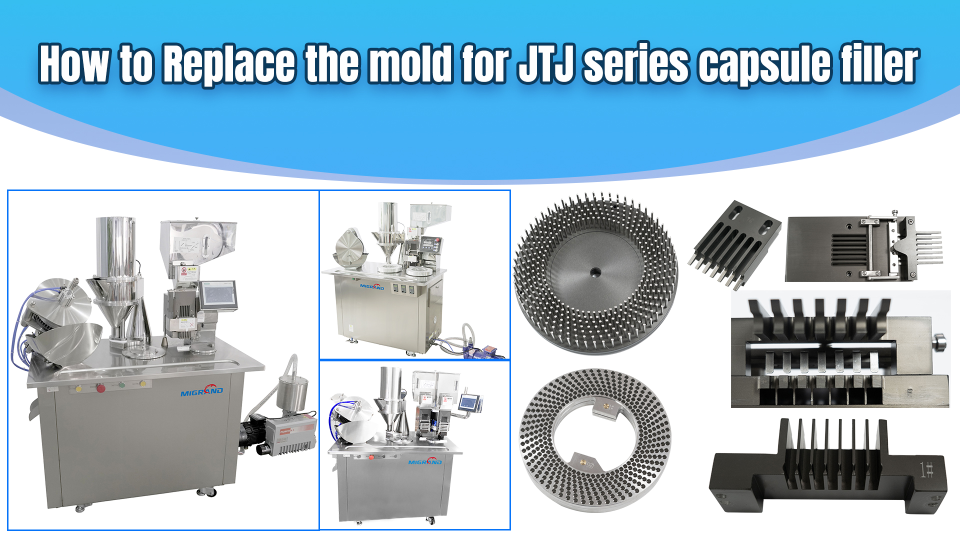كيفية تغيير القالب لـ JTJ Series Semi Capsule Filler