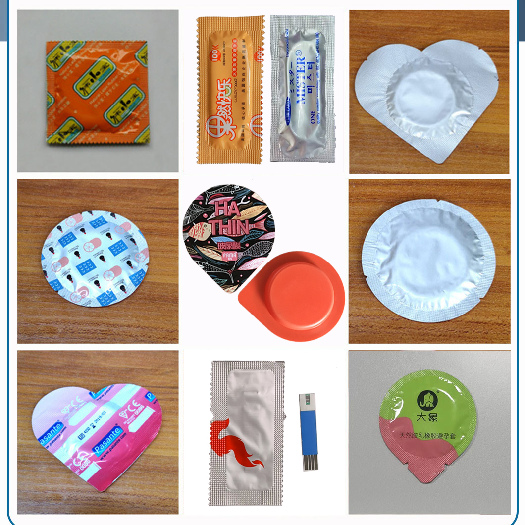 عينة لآلة تعبئة الواقي الذكري