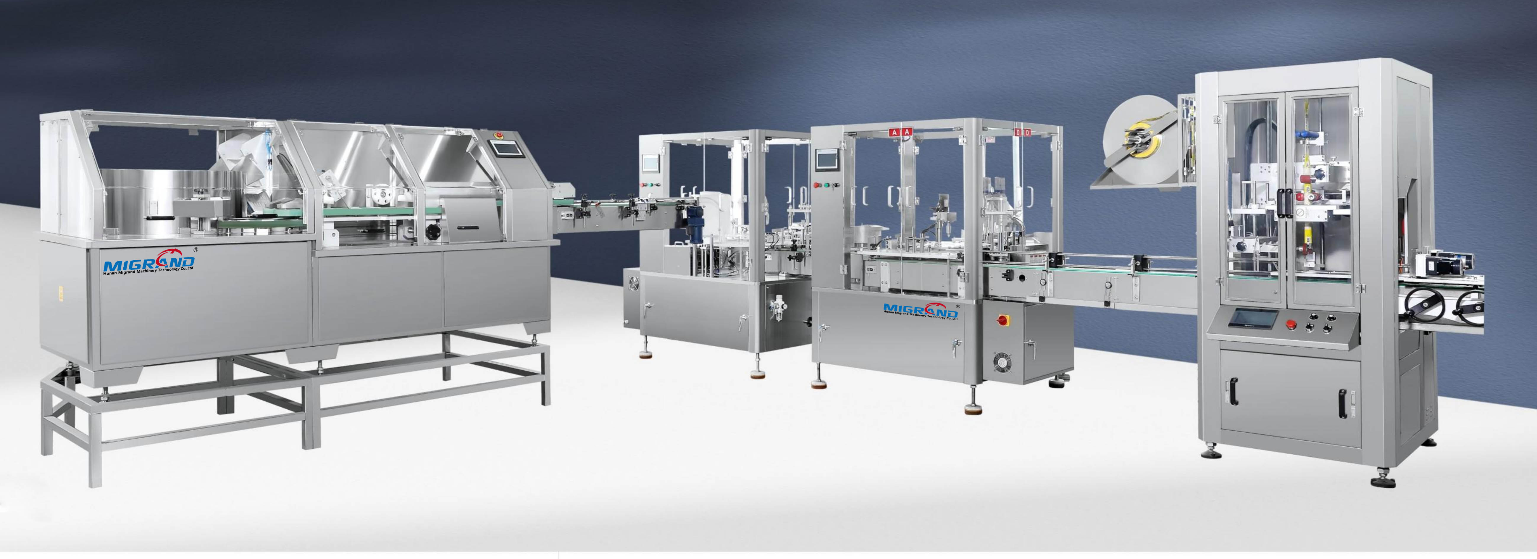 خط آلة ملء الشراب